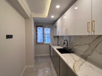 Güngören Camlıkahve'de 1,Kat Sıfır 2+1 Asansörlü 90 m2 Balkonlu